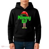 The Mommy Elf Christmas Kids Hoodie thumb 4