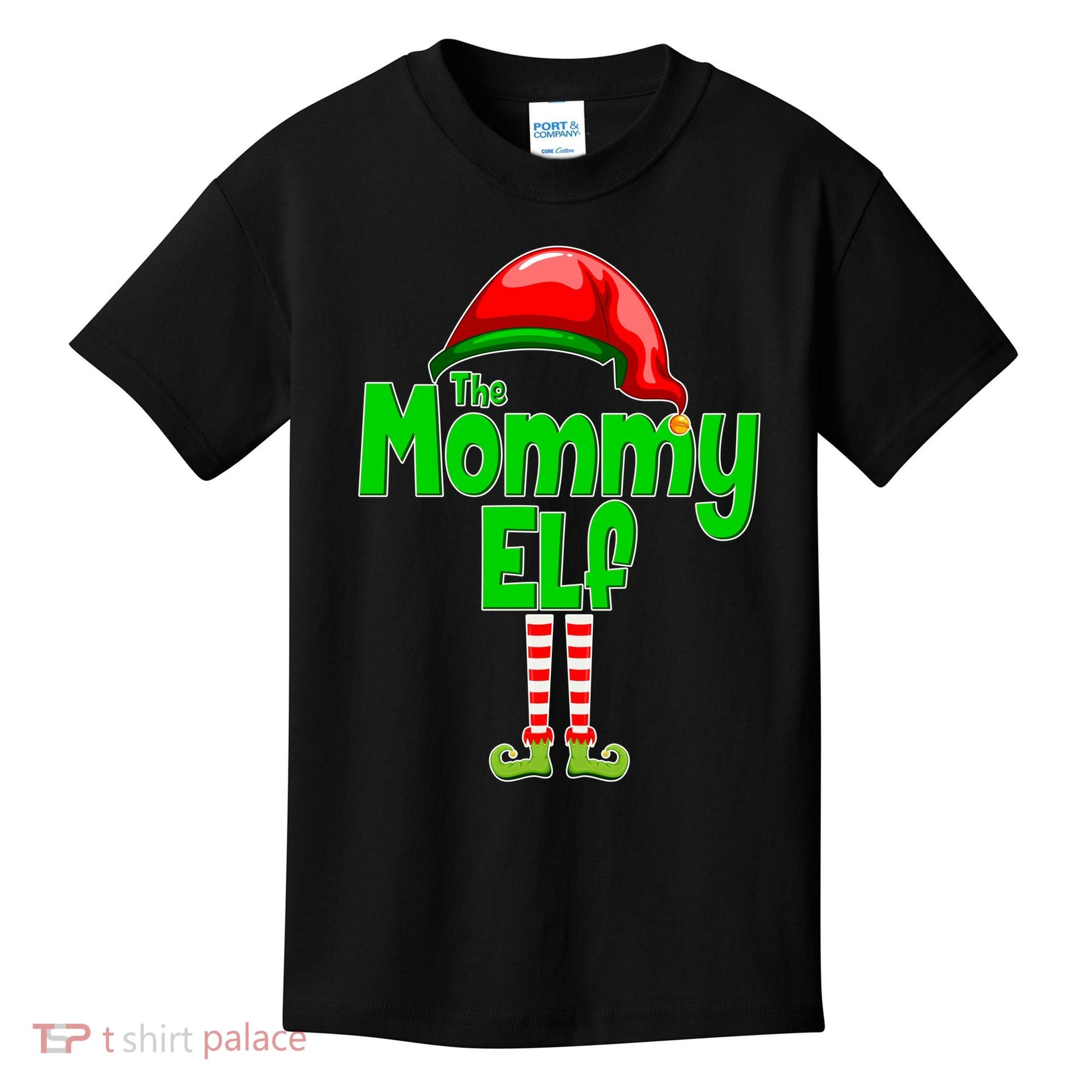 The Mommy Elf Christmas Kids T-Shirt