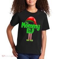 The Mommy Elf Christmas Kids T-Shirt thumb 2