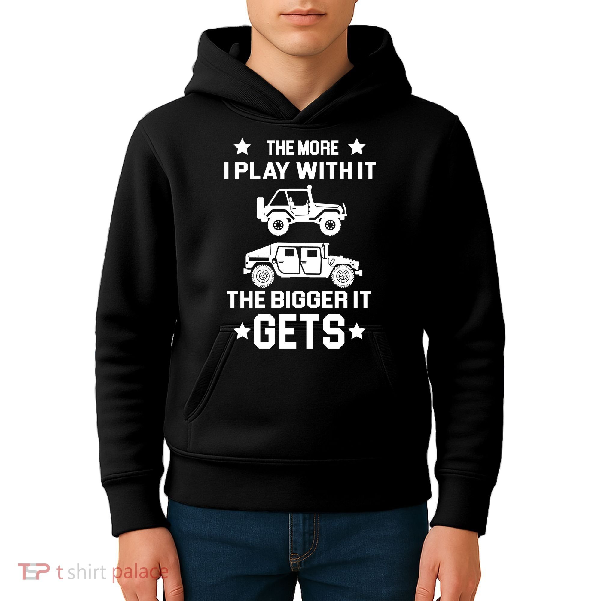 The More I Play With It the Bigger It Gets Truck Kids Hoodie