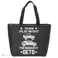 The More I Play With It the Bigger It Gets Truck Tote Bag thumb 0