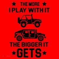 The More I Play With It the Bigger It Gets Truck Santa Hat thumb 1