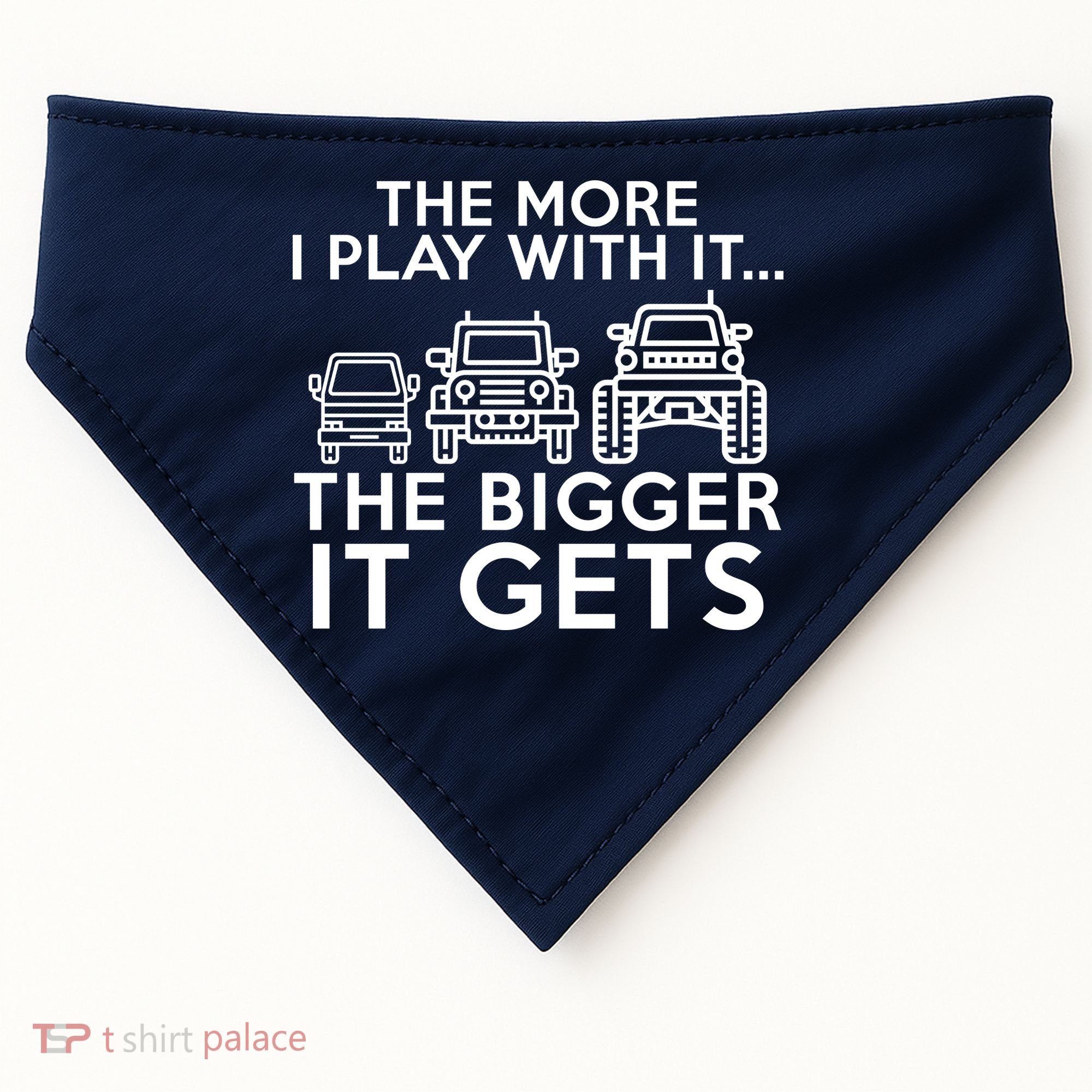 The More I Play With It The Bigger Its Gets USA-Made Doggie Bandana