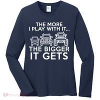 The More I Play With It The Bigger Its Gets Women's Long Sleeve Shirt thumb 0