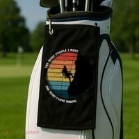 The More People I Meet The More I Love Hiking Golf Towel thumb 2