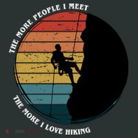 The More People I Meet The More I Love Hiking Mousepad thumb 1