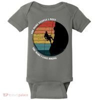 The More People I Meet The More I Love Hiking Baby Bodysuit thumb 0