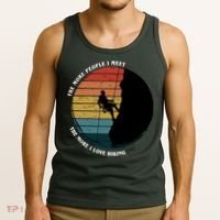 The More People I Meet The More I Love Hiking Tank Top thumb 3