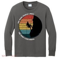 The More People I Meet The More I Love Hiking Kids Long Sleeve Shirt thumb 0
