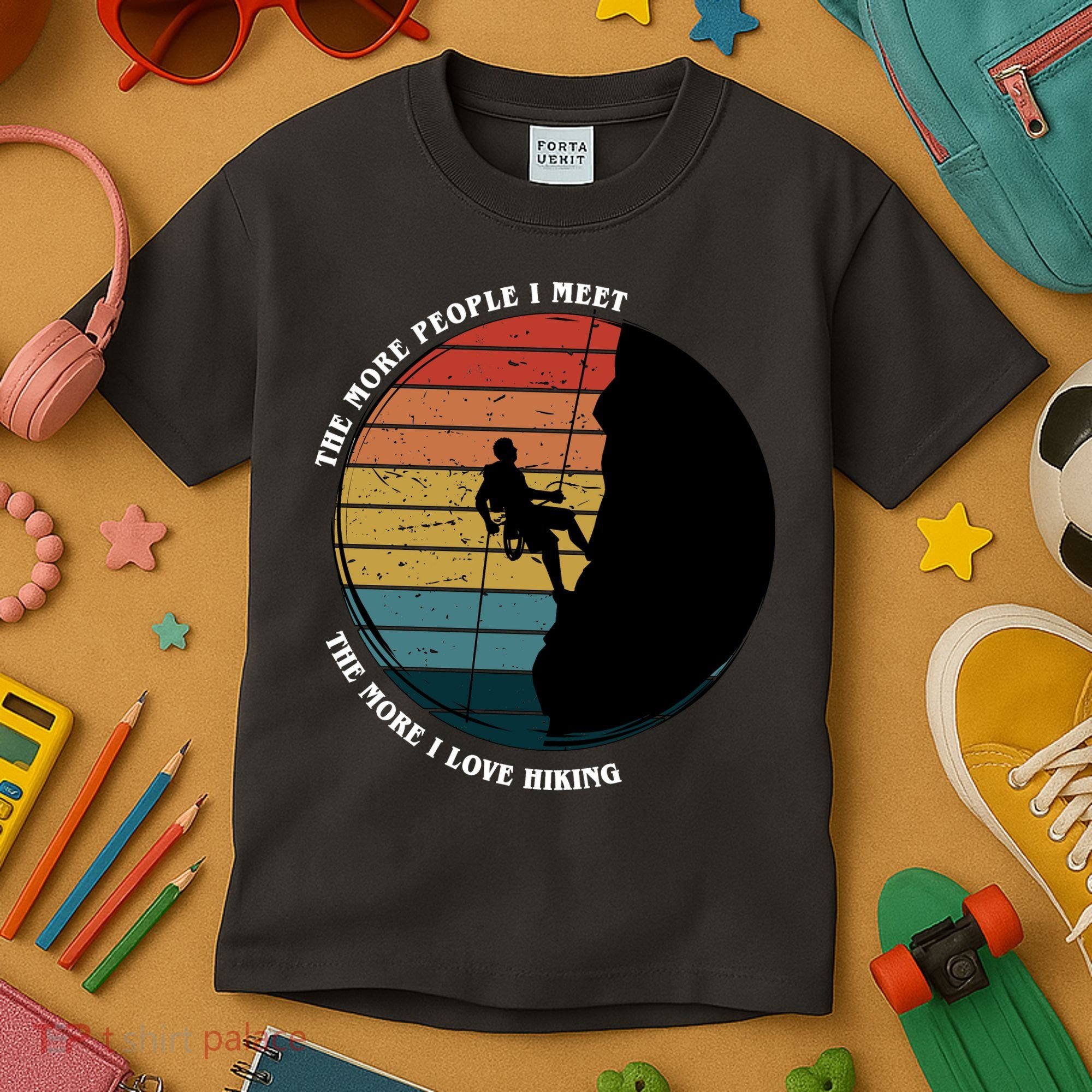 The More People I Meet The More I Love Hiking Kids T-Shirt