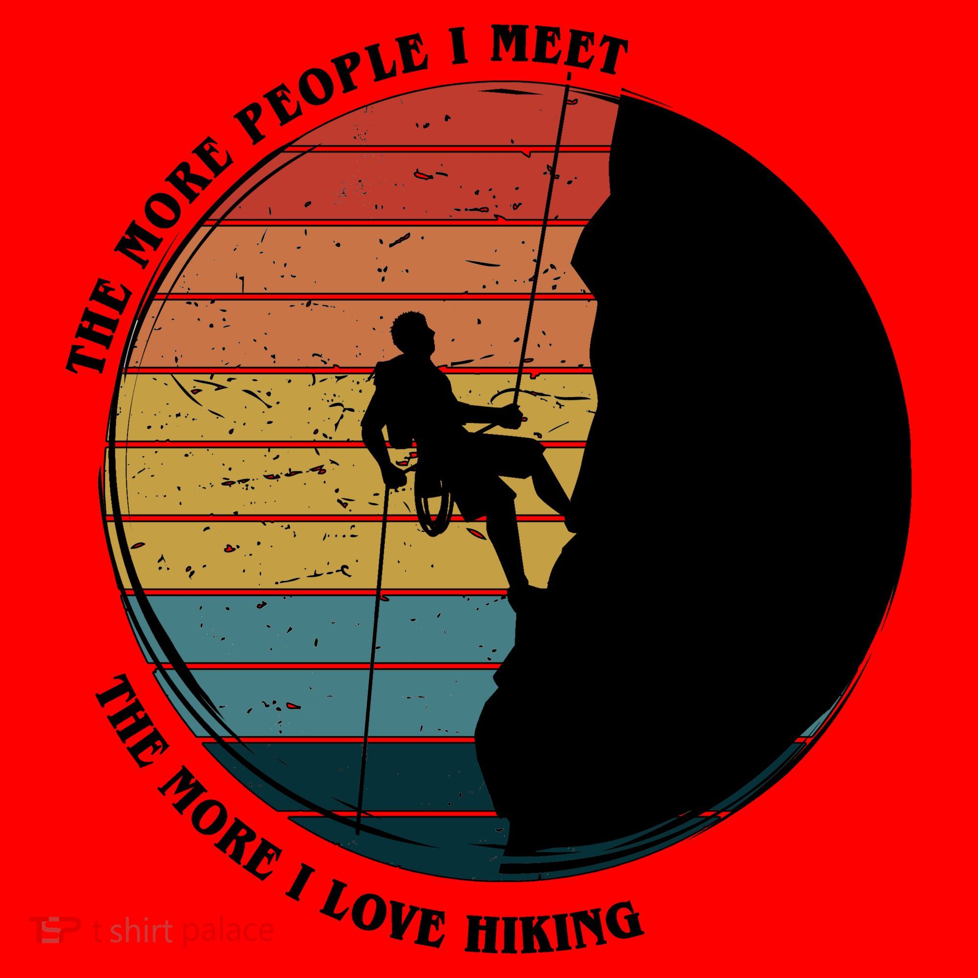 The More People I Meet The More I Love Hiking Santa Hat
