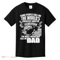 The Most Important Call Me Dad Fisherman Kids T-Shirt thumb 0