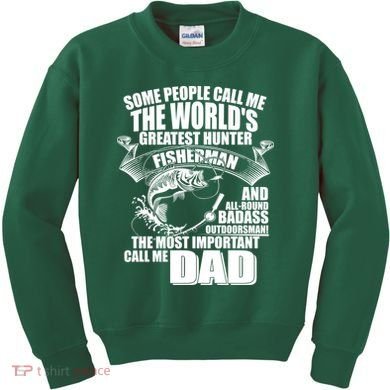The Most Important Call Me Dad Fisherman Kids Sweatshirt
