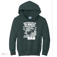 The Most Important Call Me Dad Fisherman Kids Hoodie thumb 0