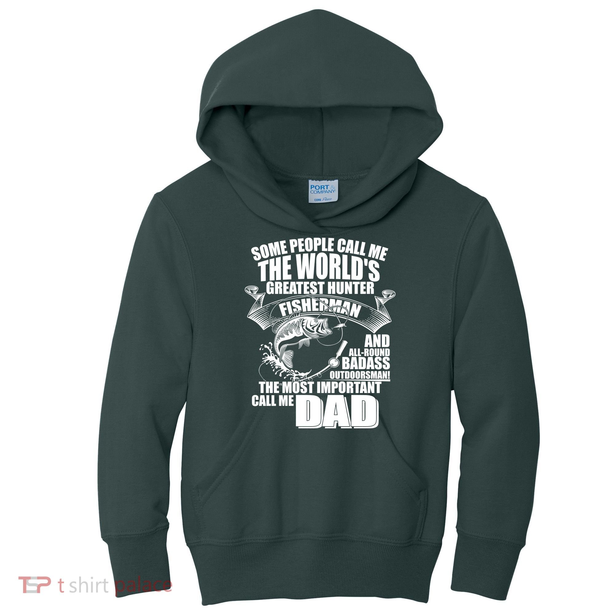 The Most Important Call Me Dad Fisherman Kids Hoodie