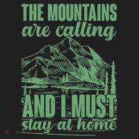 The Mountains Are Calling And I Must Stay At Home Beanie thumb 2