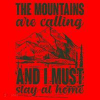 The Mountains Are Calling And I Must Stay At Home Santa Hat thumb 1