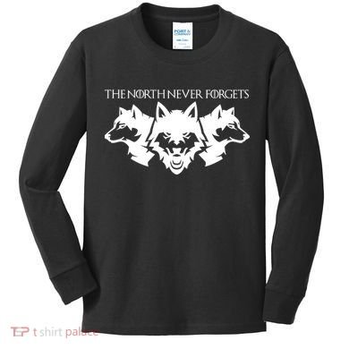 The North Never Forgets Kids Long Sleeve Shirt