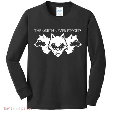 The North Never Forgets Kids Long Sleeve Shirt