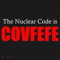 The Nuclear Code is Covfefe Funny Tweet Polo thumb 3