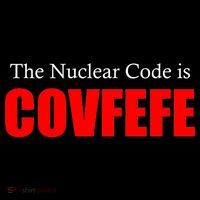 The Nuclear Code is Covfefe Funny Tweet Women's Hoodie thumb 2