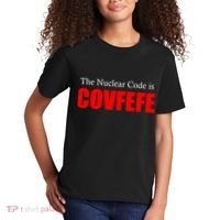 The Nuclear Code is Covfefe Funny Tweet Kids T-Shirt thumb 2