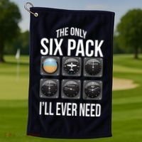 The Only Six Pack I'll Ever Need  Golf Towel thumb 1