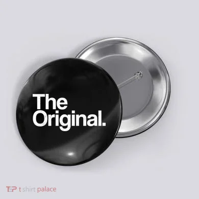The Original. Funny Classic Logo Button