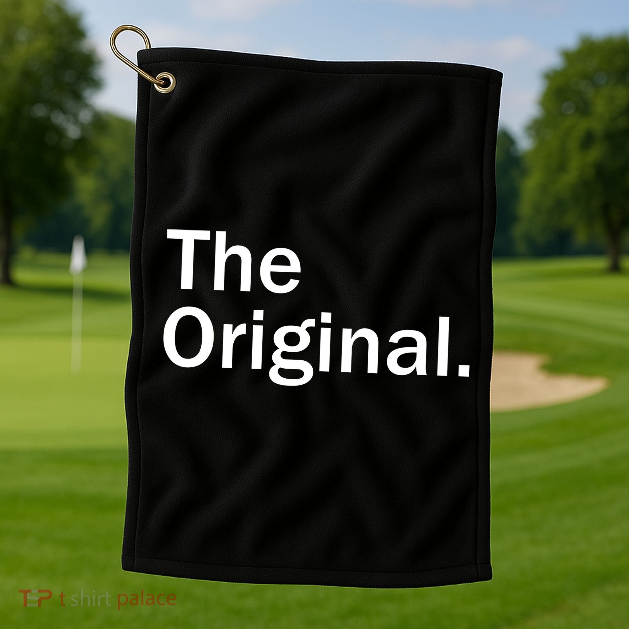 The Original. Funny Classic Logo Golf Towel