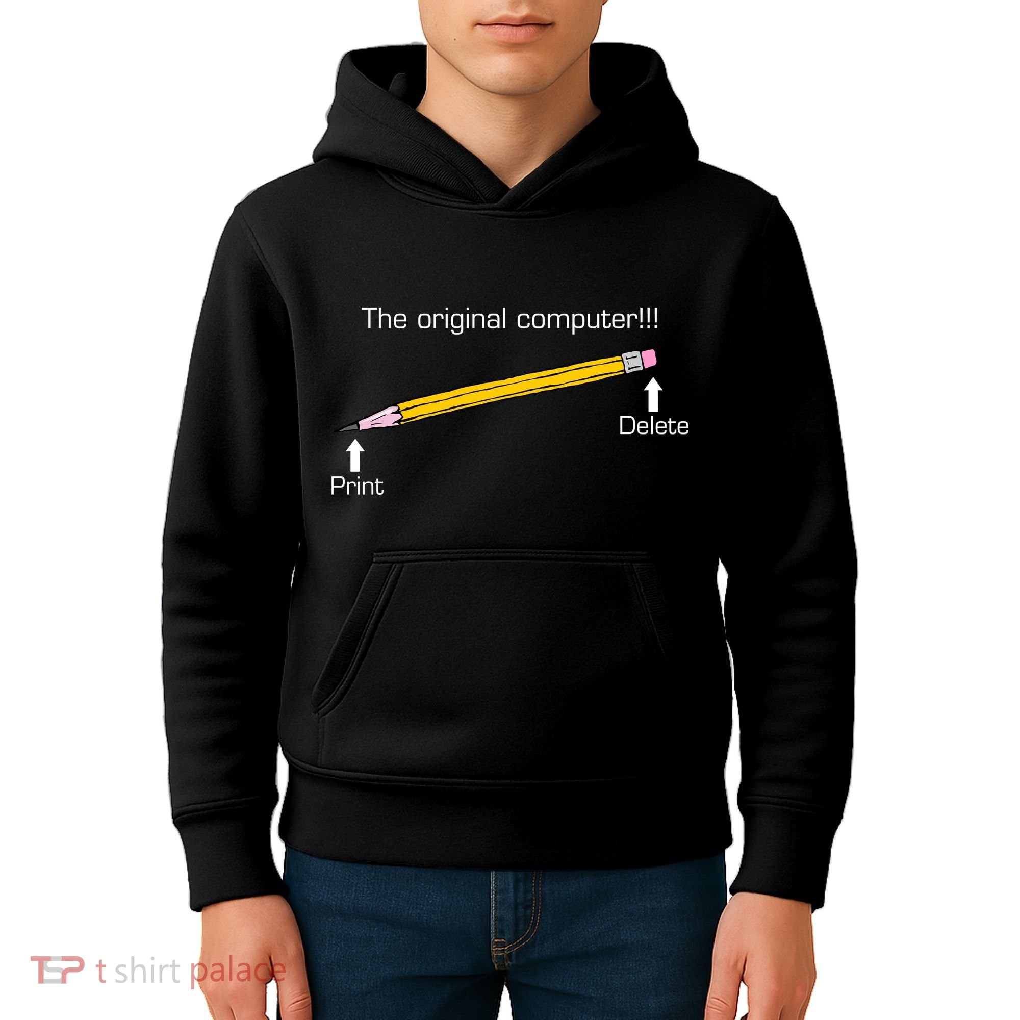 The Original Computer Pencil Kids Hoodie