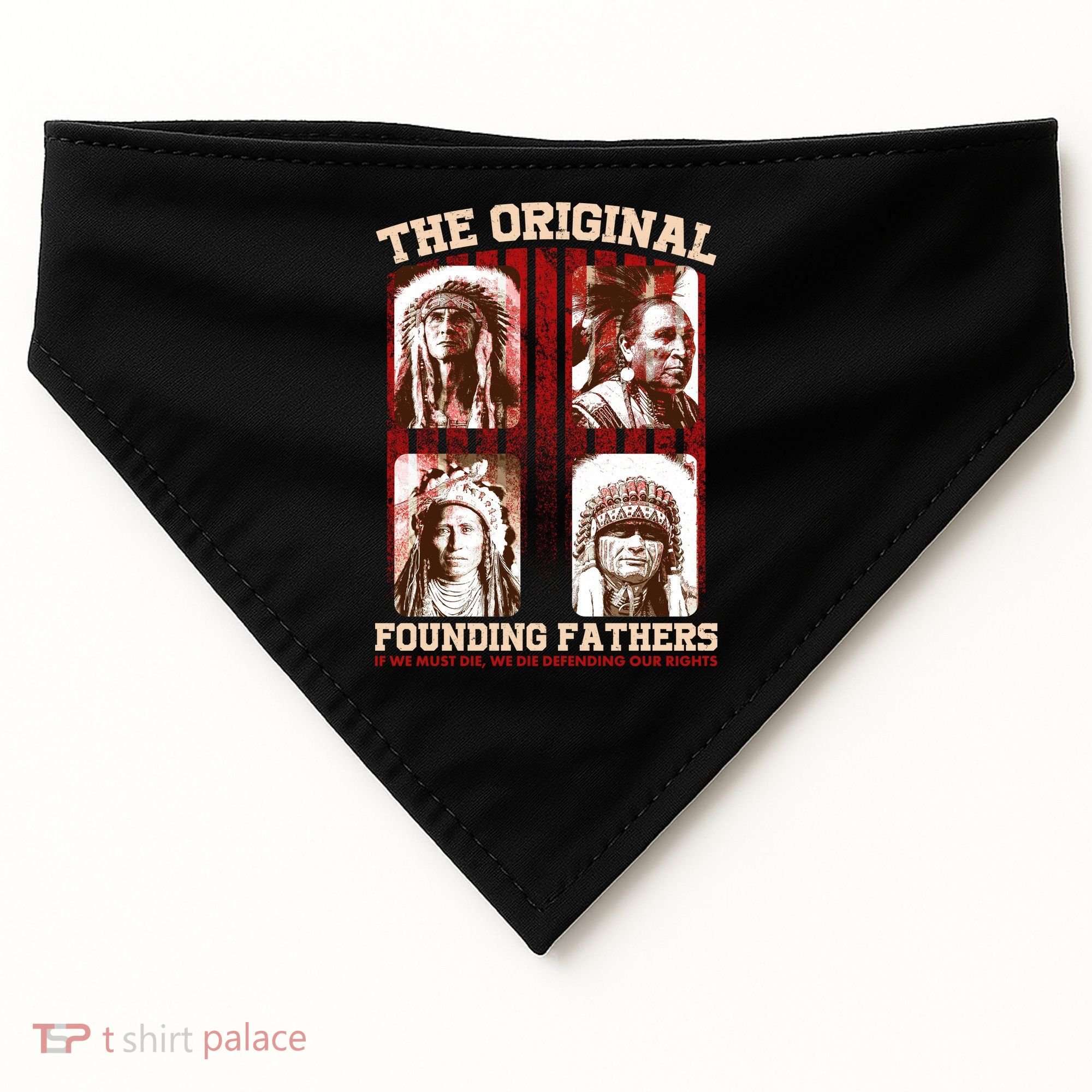 The Original Founding Fathers Native Americans USA-Made Doggie Bandana
