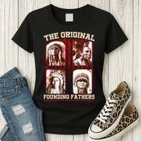 The Original Founding Fathers Native Americans Women's T-Shirt thumb 3