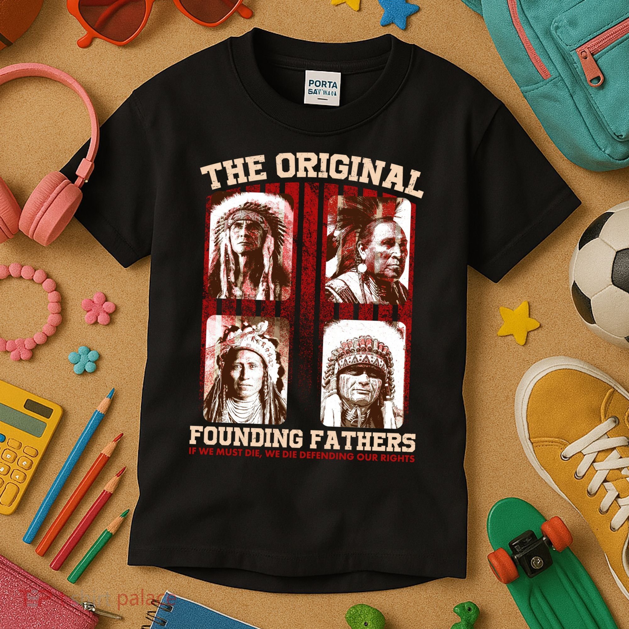 The Original Founding Fathers Native Americans Kids T-Shirt