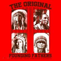 The Original Founding Fathers Native Americans Santa Hat thumb 1