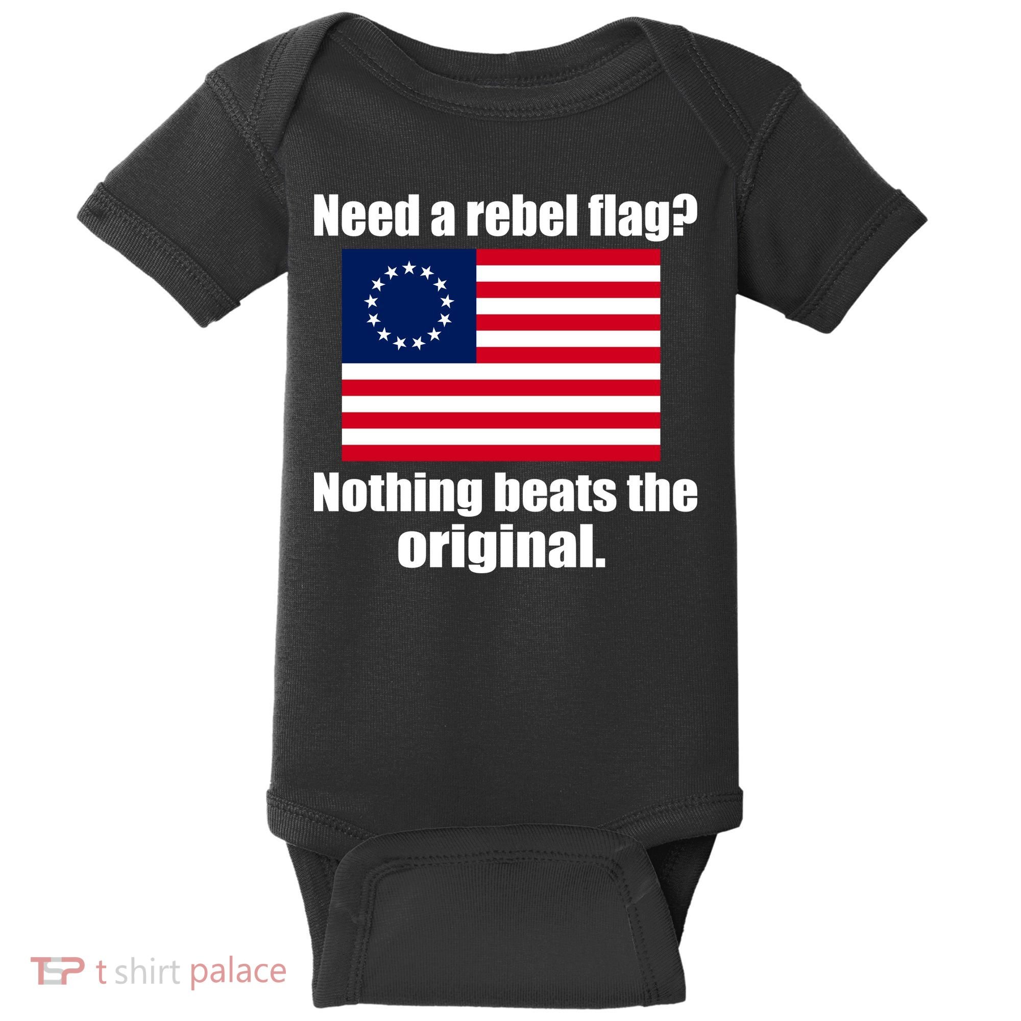 The Original Rebel Colonial Flag Baby Bodysuit