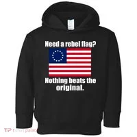 The Original Rebel Colonial Flag Toddler Hoodie thumb 0