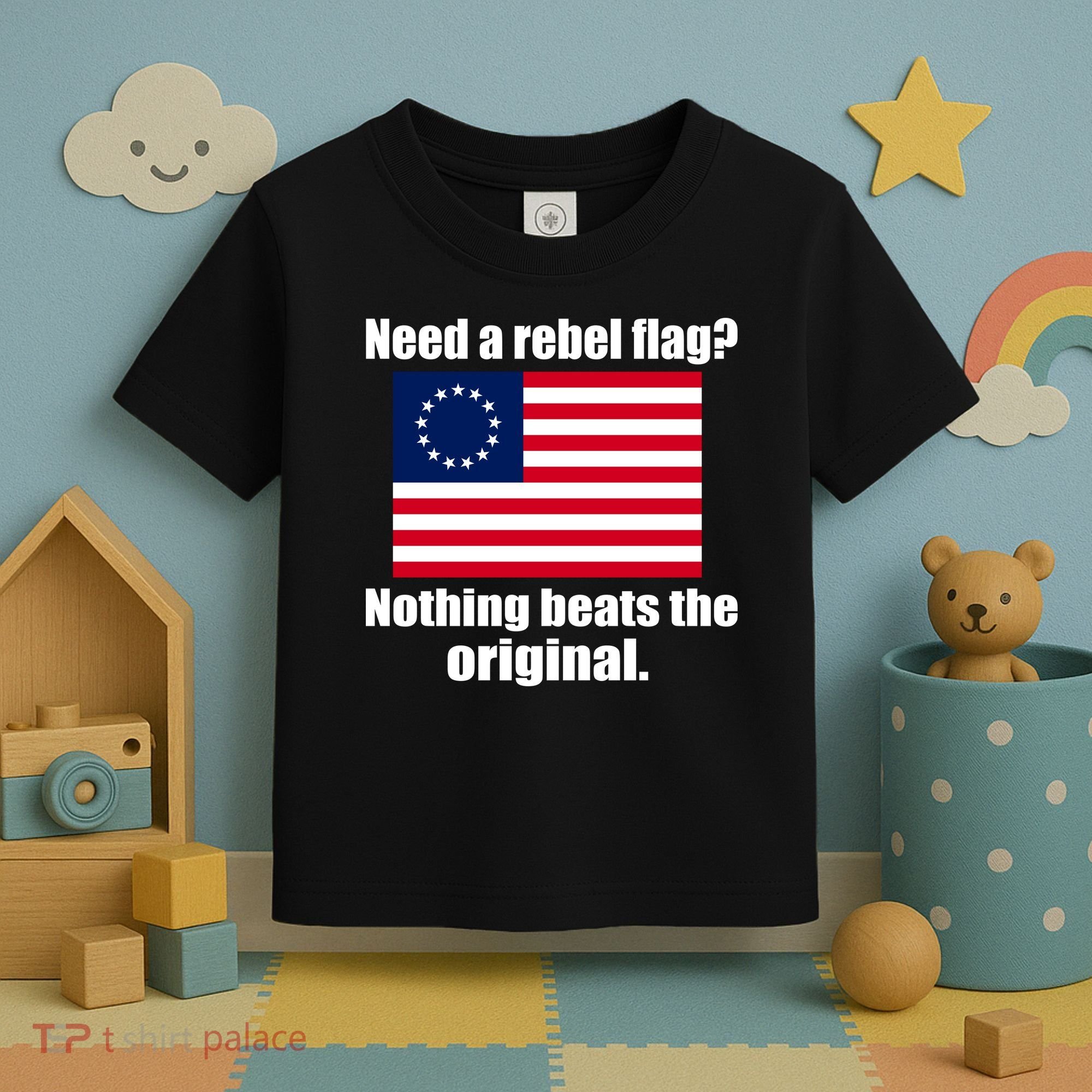 The Original Rebel Colonial Flag Toddler T-Shirt