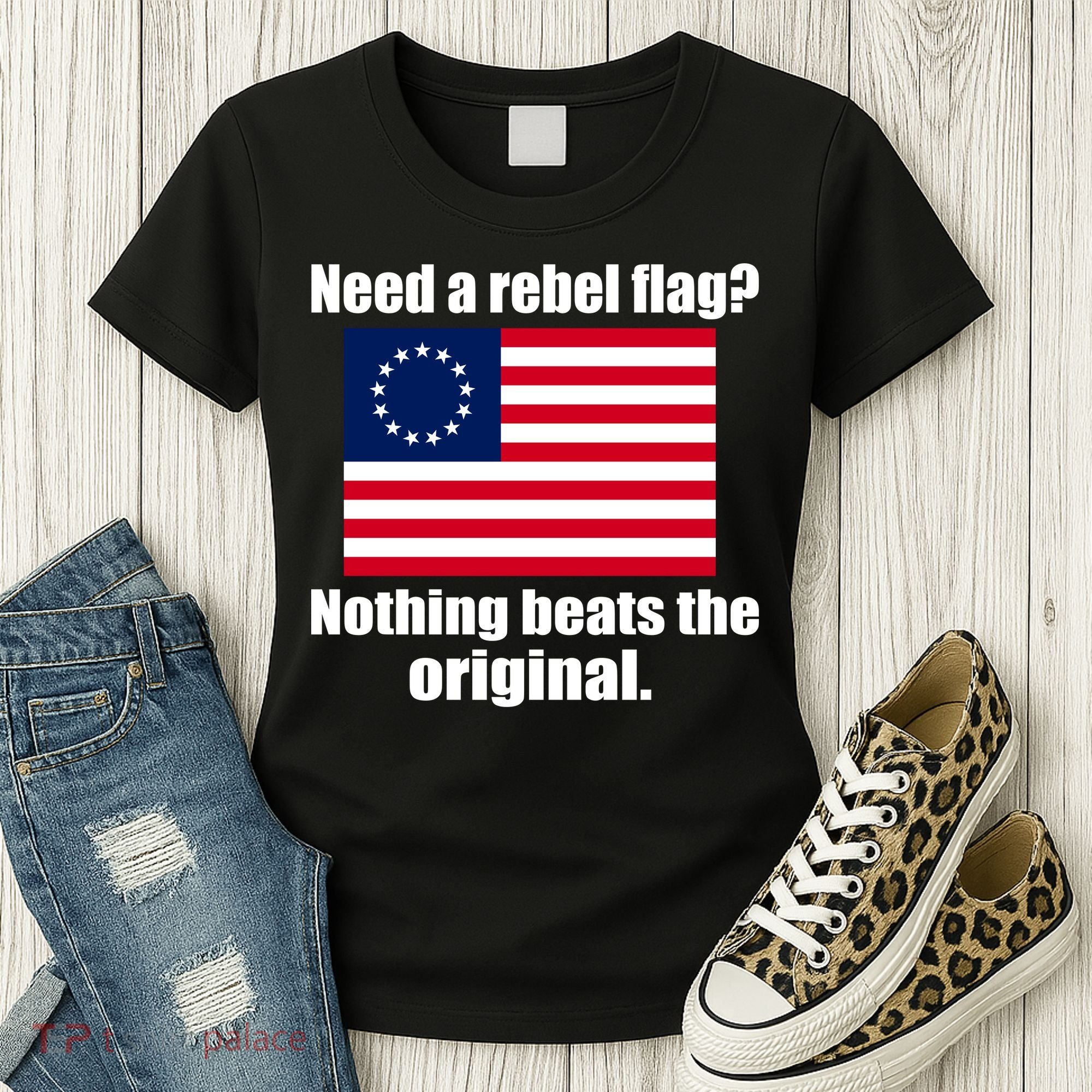 The Original Rebel Colonial Flag Women's T-Shirt