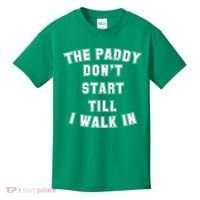 The Paddy Don't Start Till I Walk In Kids T-Shirt thumb 0