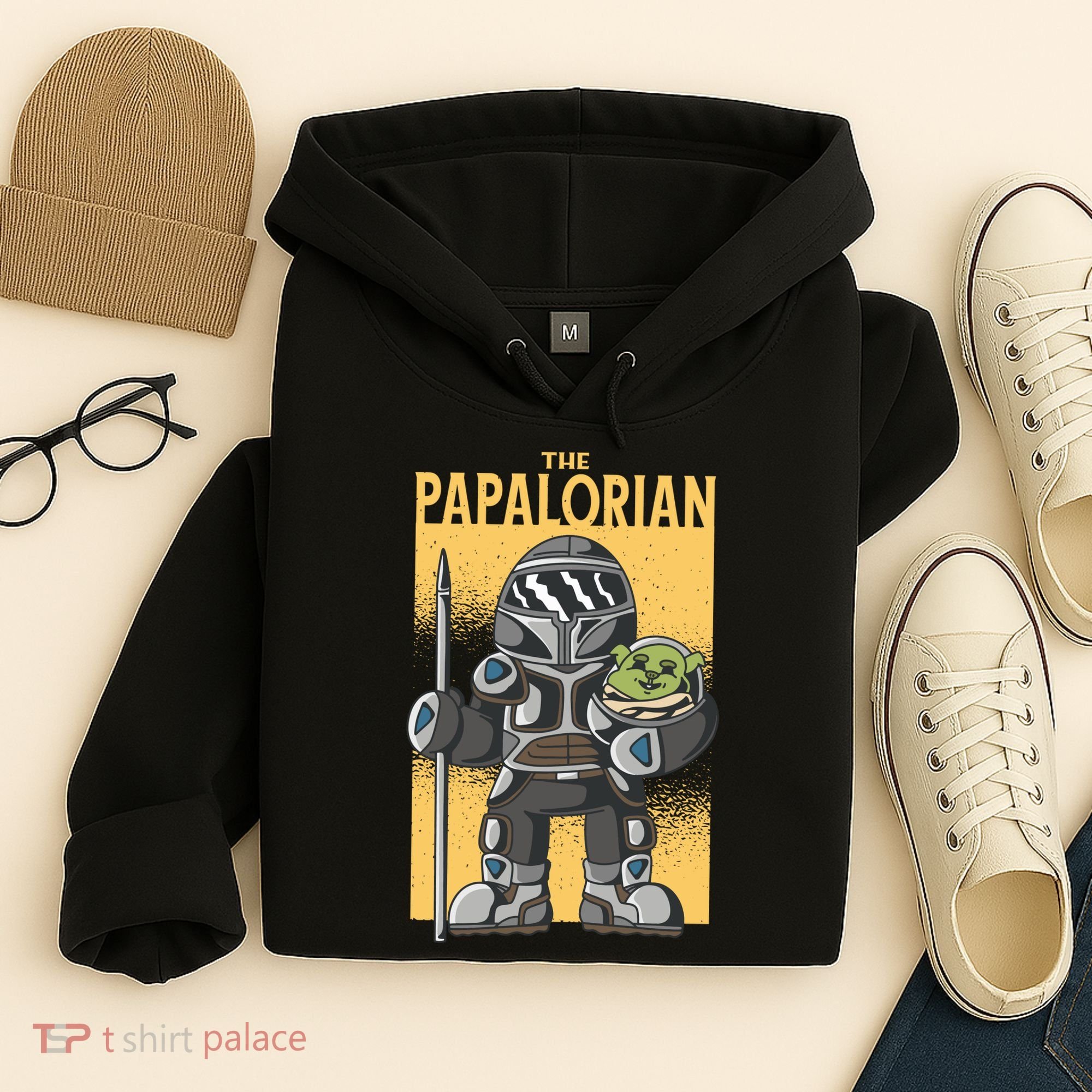 The Papalorian Alien Father Parody Hoodie