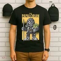 The Papalorian Alien Father Parody T-Shirt thumb 6