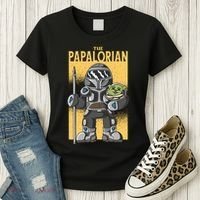 The Papalorian Alien Father Parody Women's T-Shirt thumb 3