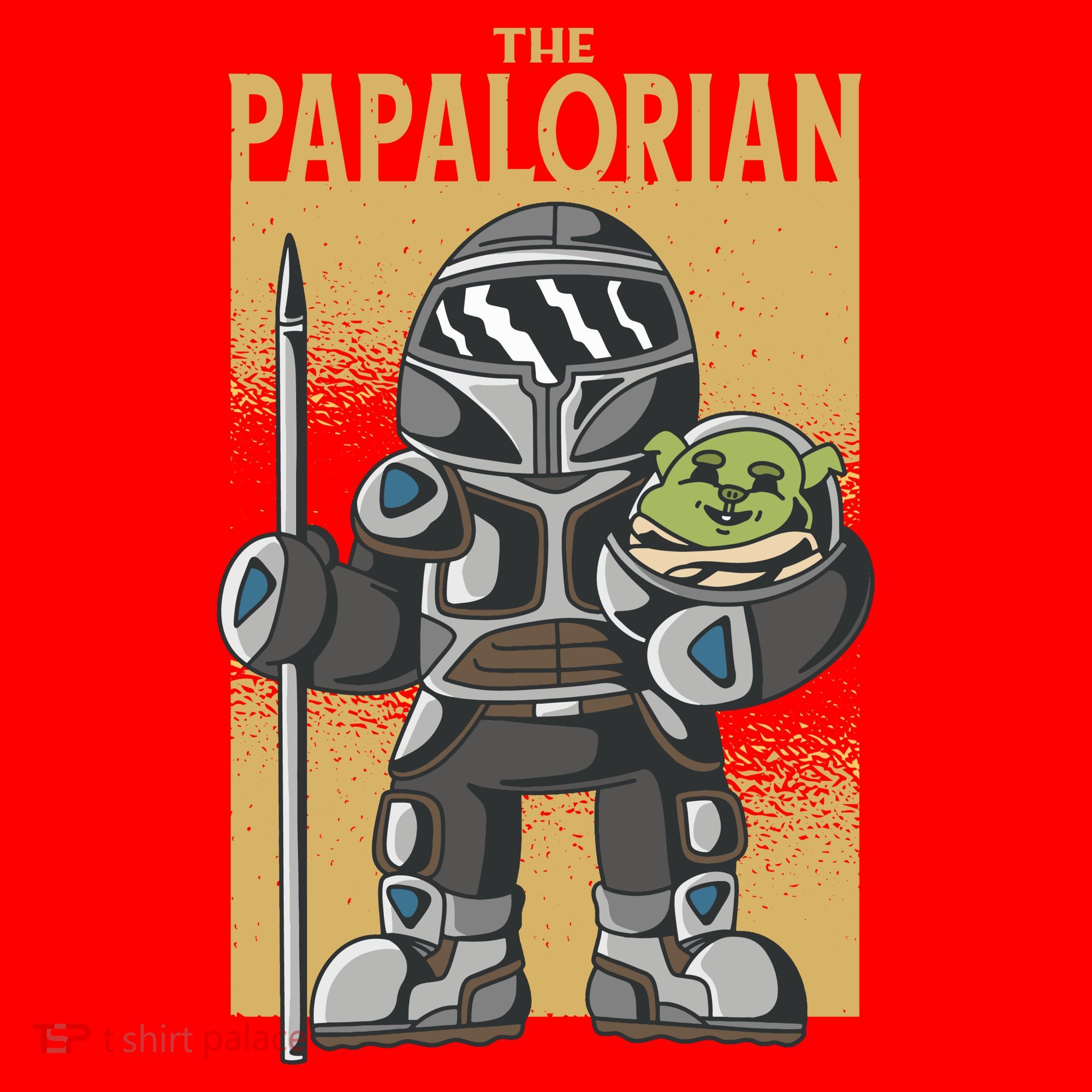 The Papalorian Alien Father Parody Santa Hat