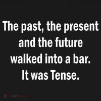 The Past Present Future Tense Bar Apron thumb 3