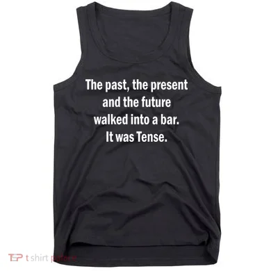 The Past Present Future Tense Bar Tank Top