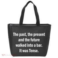 The Past Present Future Tense Bar Tote Bag thumb 0