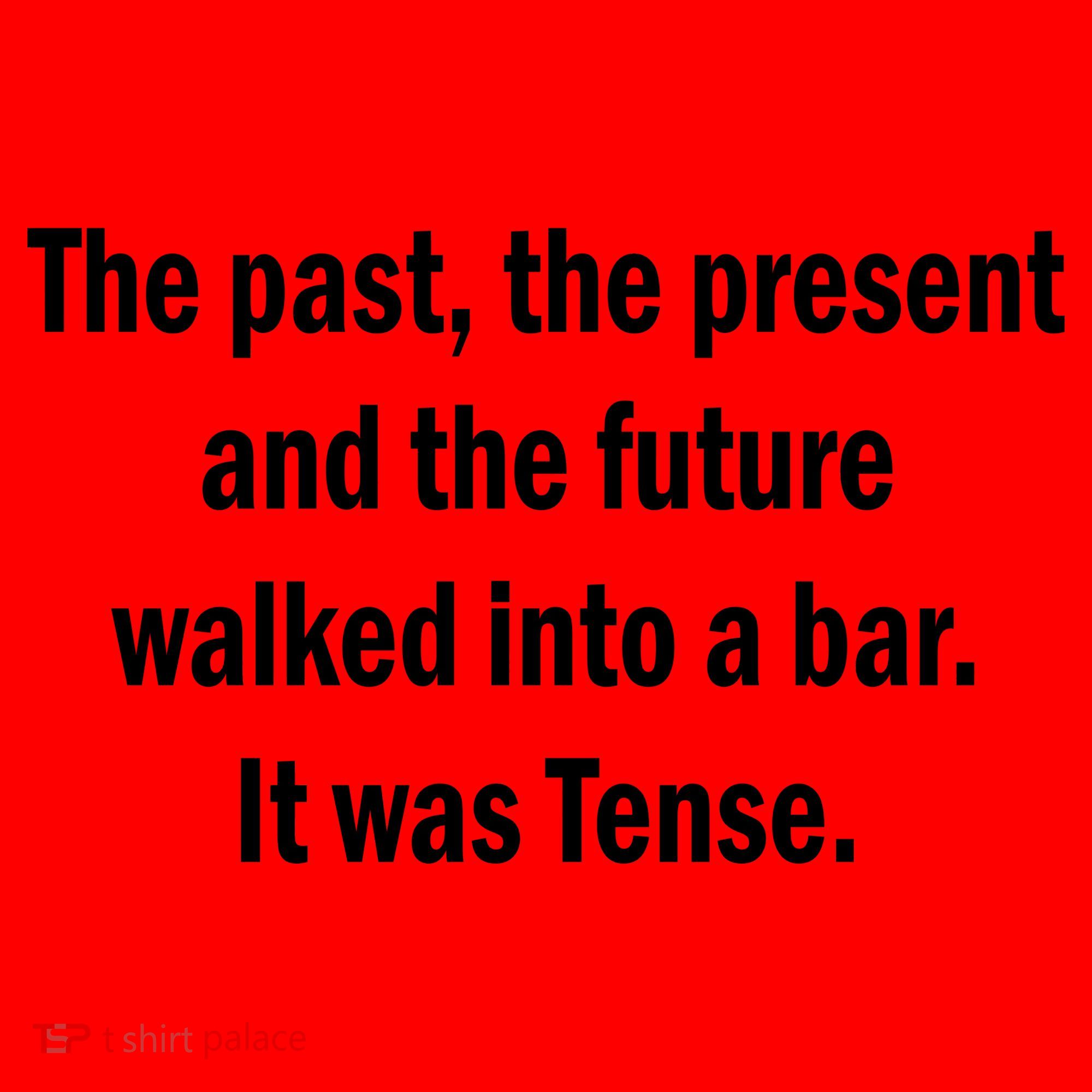 The Past Present Future Tense Bar Santa Hat