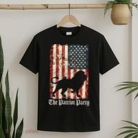 The Patriot Party Lion Distressed Flag T-Shirt thumb 2