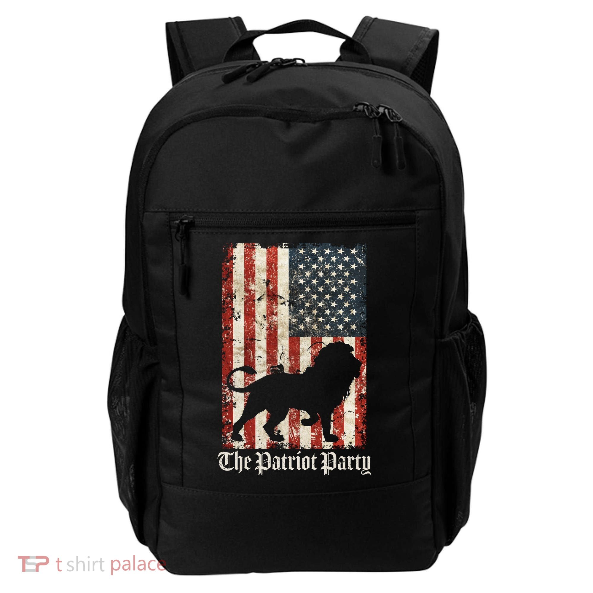 The Patriot Party Lion Distressed Flag Backpack