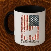 The Patriot Party Lion Distressed Flag Coffee Mug thumb 2